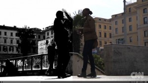 Baby prostituti alla stazione Termini - Una immagine del video della Cnn