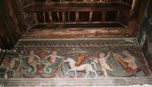 Bagnaia - Gli affreschi nel Palazzo delle Logge