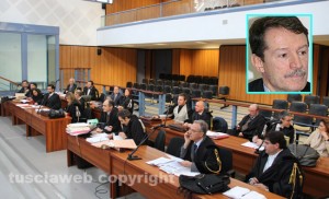 Il maxiprocesso asl; nel riquadro: Andrea Bianchini