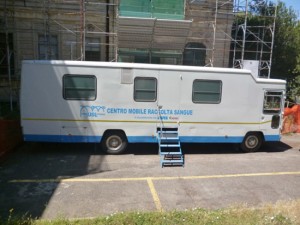 Avis Tarquinia, centro mobile raccolta sangue