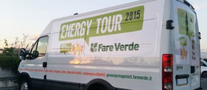 Parte il furgone dell'Energy tour