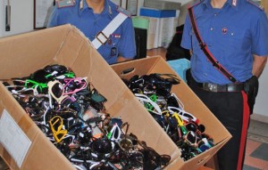 Civitavecchia - Il materiale sequestrato dai carabinieri