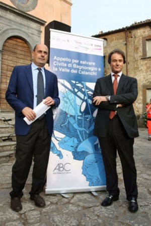 Zingaretti a Civita di Bagnoregio