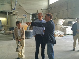Corrado Passera visita il distretto industriale di Civita Castellana