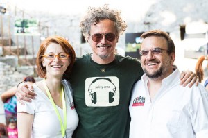 Da sinistra Chiara Palumbo, Niccolò Fabi e Paolo Manganiello