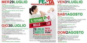 Viterbo - Il programma della festa dell'Unità 2015 - clicca sull'immagine per ingrandìre