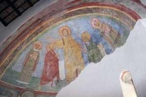 Vallerano - Gli affreschi nella chiesa della Pieve