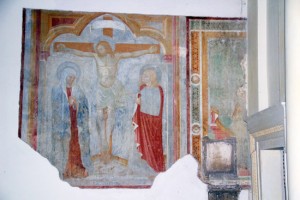 Vallerano - Gli affreschi nella chiesa della Pieve
