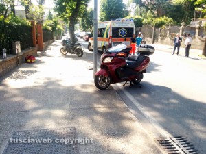 Vetralla - Lo scooter di Martufello coinvolto nell'incidente