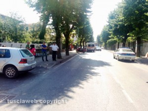 Vetralla - Lo scooter di Martufello coinvolto nell'incidente