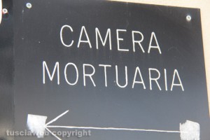 Viterbo - Cimitero San Lazzaro - La camera ardente di Giuseppe Centamore