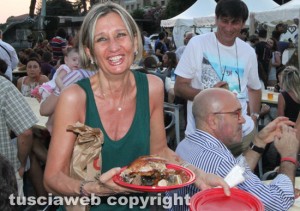 Viterbo - Il Festival della porchetta 2015  - La consigliera Maria Rita De Alexandris
