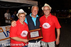 Viterbo - Il Festival della porchetta 2015 - La premiazione di Filomena Spera e Luigi Graziott
