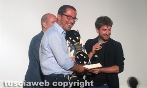 Tuscia film fest - Alessandro Siani premiato da Federico Moccia e Andrea De Simone di Confartigianato