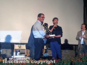 Tuscia film fest - Alessandro Siani premiato da Federico Moccia e Andrea De Simone di Confartigianato
