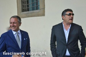 Gino Pucciarelli con l'avvocato Luca Mecarini