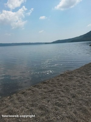 Ronciglione - Schiuma nell'acqua del lago di Vico
