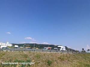 La coda al casello di Orte