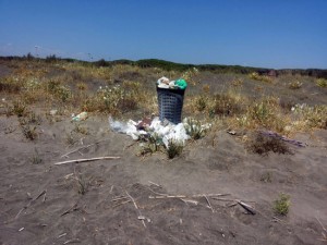 Il degrado sulla spiaggia di Riva dei Tarquini