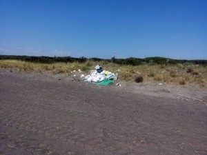 Il degrado sulla spiaggia di Riva dei Tarquini