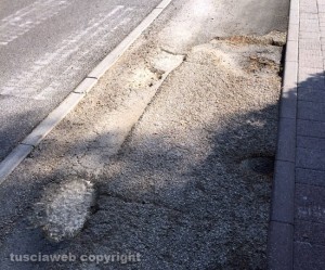 La pista ciclabile di via del Palombaro