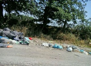 Rifiuti in strada Acquarossa