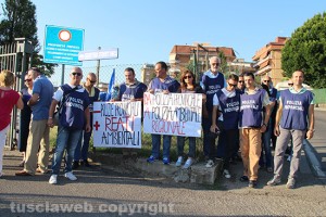Polizia provinciale - La protesta all'Unitus