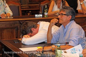 Consiglio comunale - Filippo Rossi segue con attenzione l'elezione del presidente
