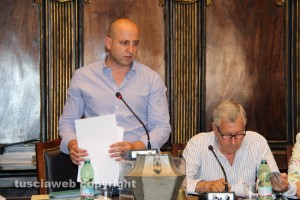 Viterbo - Consiglio comunale - Il presidente Marco Ciorba