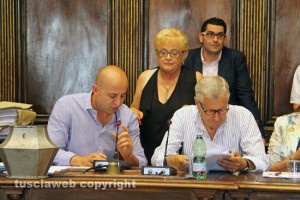 Viterbo - Consiglio comunale - Ciorba, Bizzarri e Michelini