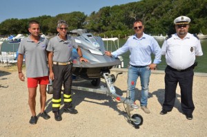 La consegna della moto d'acqua 