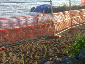 Bolsena - I lavori alla spiaggia Guadetto