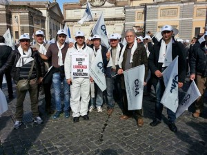 Manifestazione carrozzieri Cna di Viterbo e Civitavecchia a Roma