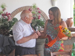 Menichetti con Tolomei, sindaco di Blera