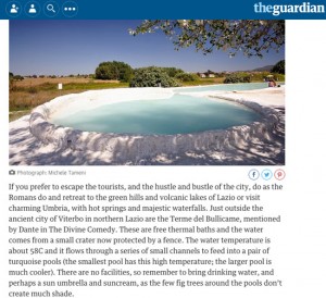 Il Bullicame su The Guardian