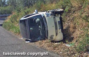 Viterbo - Incidente sulla Sammartinese
