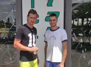 Miroslav Klose con Simone Montanini
