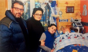 Emanuela Ferrazzoli con la sua famiglia