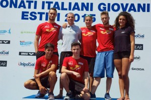 Gli atleti del Centro nuoto Ronciglione