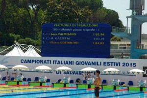 Gli atleti del Centro nuoto Ronciglione