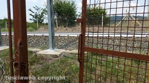 Capranica - Il punto in cui è stato trovato il cadavere