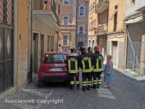 Porta Romana - Vigili del fuoco sul posto