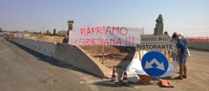 Tarquinia - Una protesta del Comitato per il diritto alla mobilità