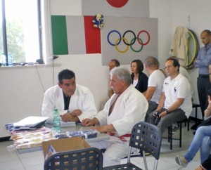Il maestro Petti e il coordinatore tecnico Lini