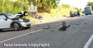 Viterbo - Tangenziale ovest - L'incidente