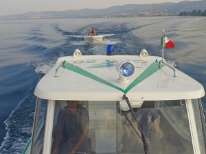 I turisti recuperati dalla motovedetta della forestale