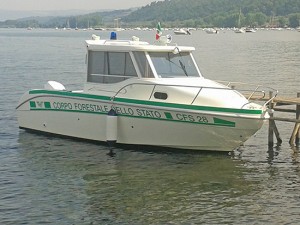 La motovedetta della forestale