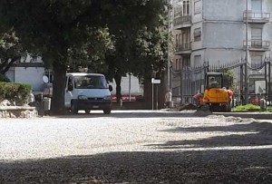 Viterbo - Pratogiardino Battisti - Scavi per l'illuminazione