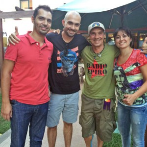 Manu Chao coi fisioterapisti viterbesi
