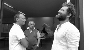 Davide Dormine mentre ammira Gloria